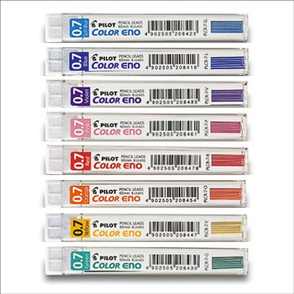 PILOT Color Eno 8er Set Minen für farbige Druckbleistifte Produktbild 