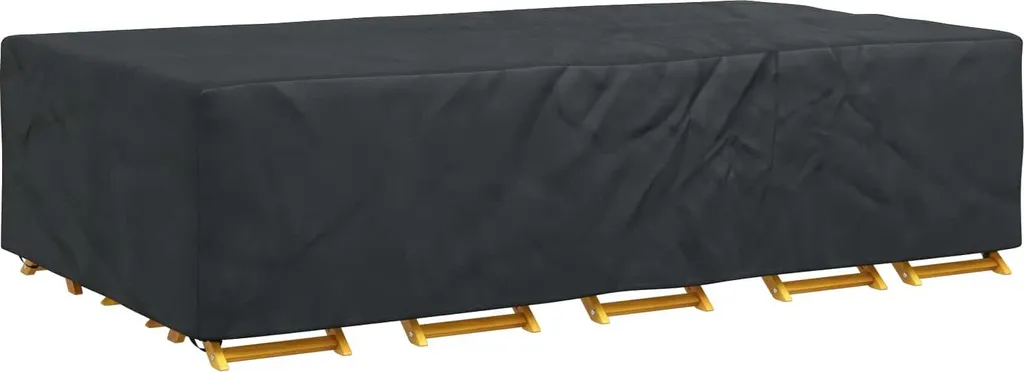 vidaXL Protezione Mobili Giardino 305x190x85 cm - Eleganza Nera - 3