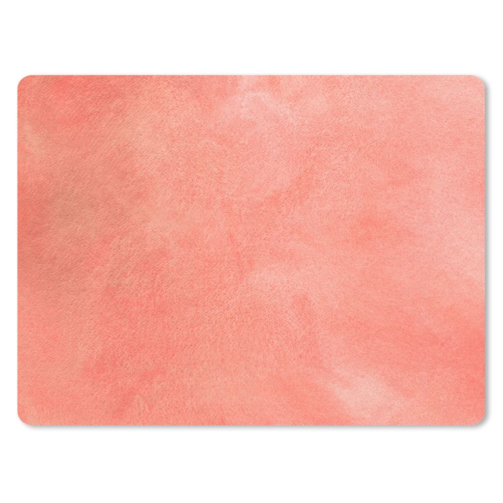 MuchoWow Mauspad Mousepad Farbe - Malerei - Lachs - Rosa 40x30 cm - Mousepads - Maus Mat - Pad - Mausunterlage - Anti Rutsch