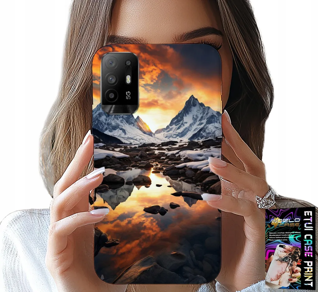 Custodia Oppo Reno 5Z / A94 5G Everest - Cover Montagne con Foil