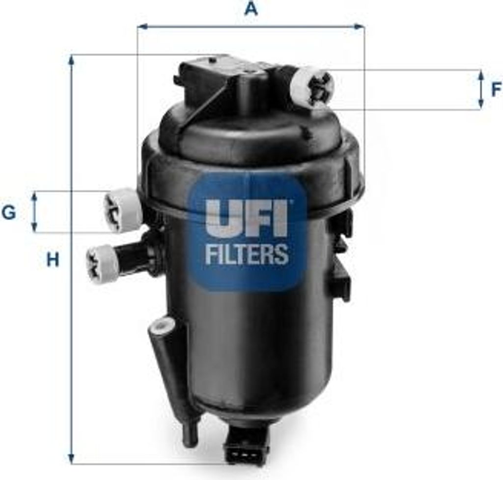 UFI 55.112.00 Kraftstofffilter OE 51738508 kompatibel mit Doblo