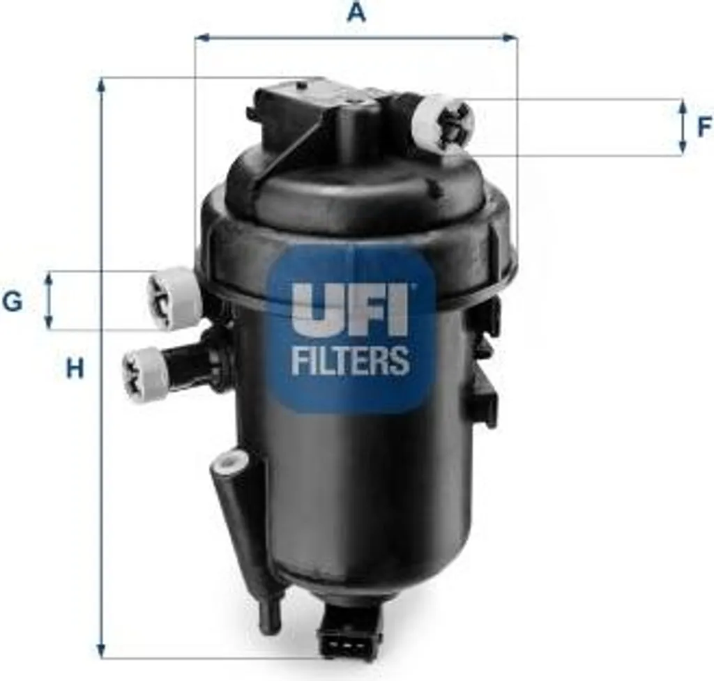 Filtre à gasoil pour Doblo UFI 55.112.00 remplace la pièce 51738508