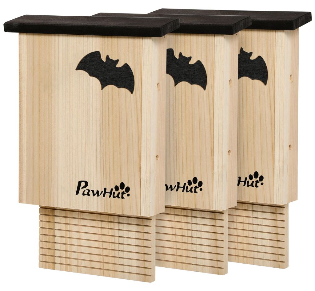 PawHut Fledermauskasten 3er-Set, Fledermaushaus Nistkasten Produktbild 