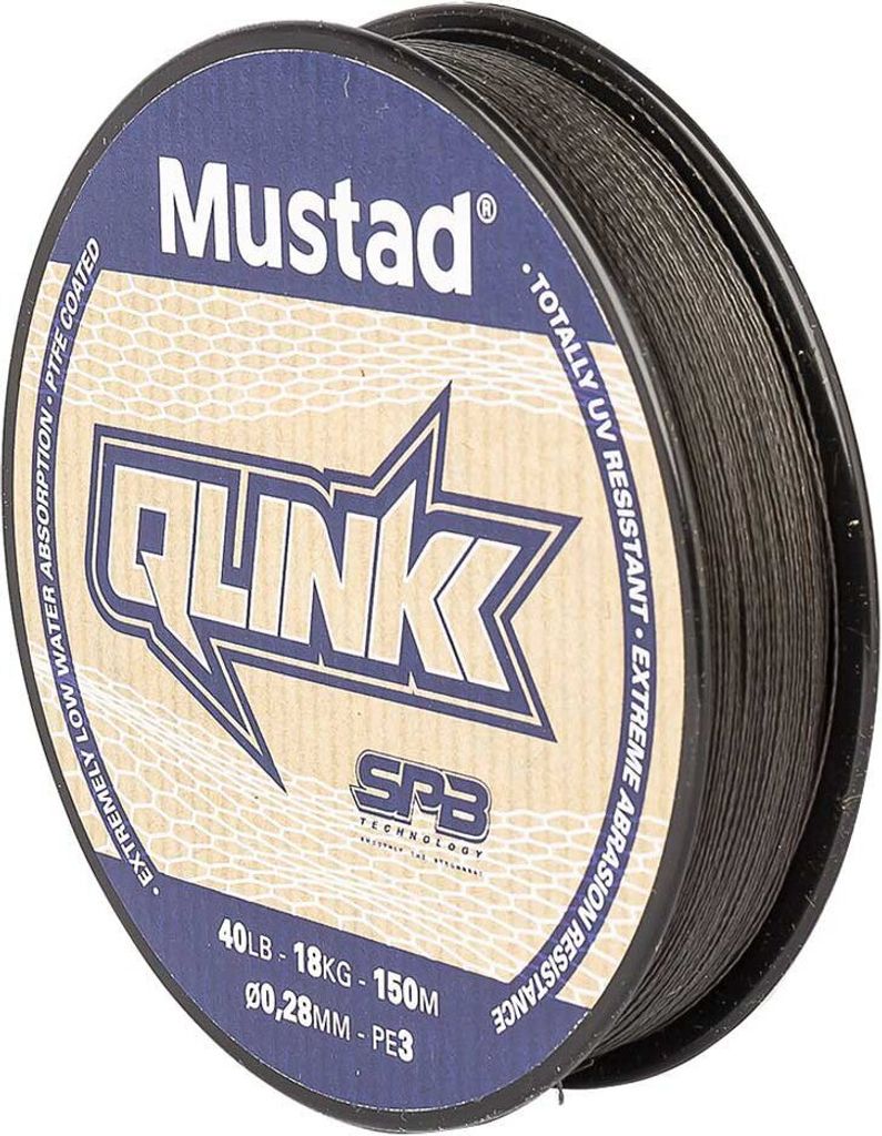 Mustad Qlink 150 M Geflochtene Schnur Silber 0.180 mm Silber 0.180 mm