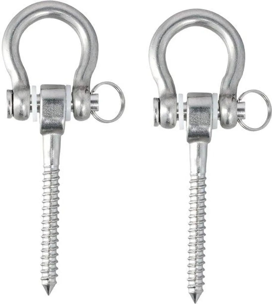Crochet de balançoire inox 125mm très résistant - Anti-corrosion lot 2