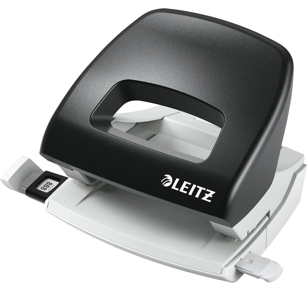 LEITZ Nexxt Kleiner Bürolocher schwarz, Lochabstand: 80 mm, Immagine del prodotto 