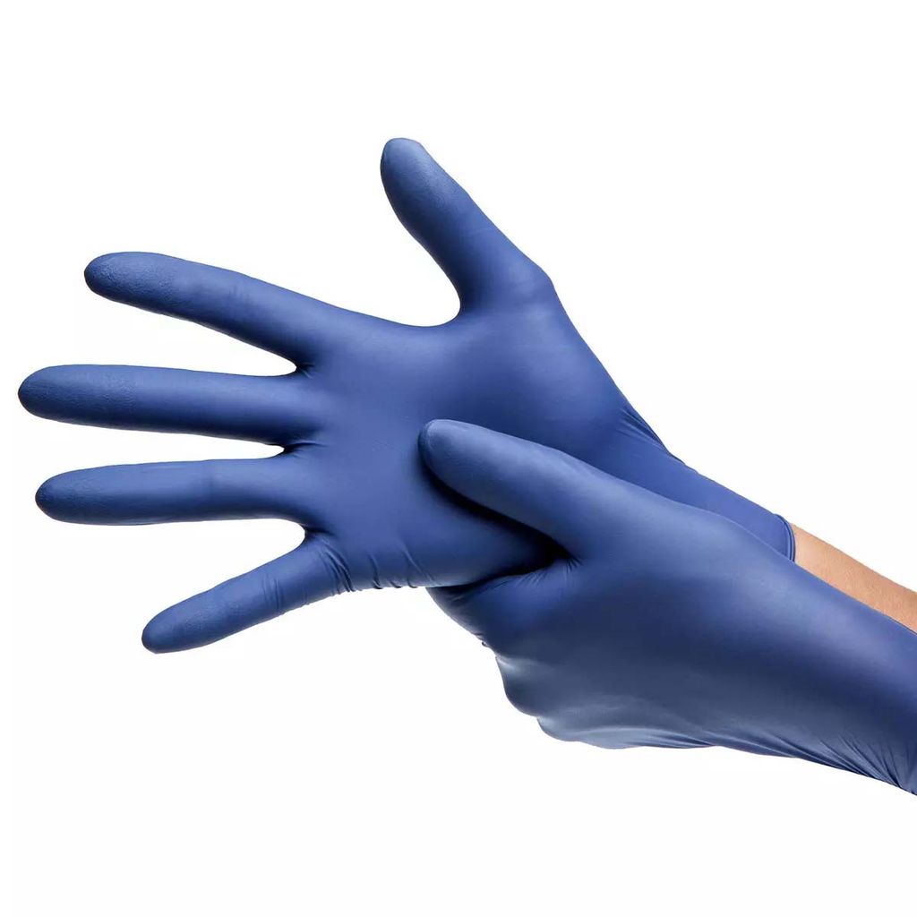 Nitrilhandschuhe, metallblau, blau, Größe XS, puderfrei, Epiderm Protect by Med-Comfort