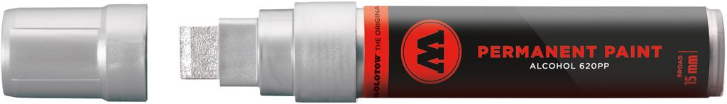 Molotow Marker Permanent Paint 620PP Alcohol, 15 mm, chromsilber