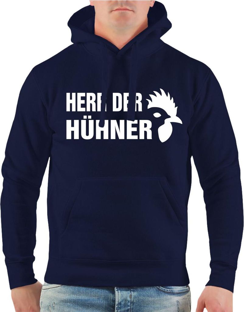Herren Kapuzenpullover Herr der Hühner