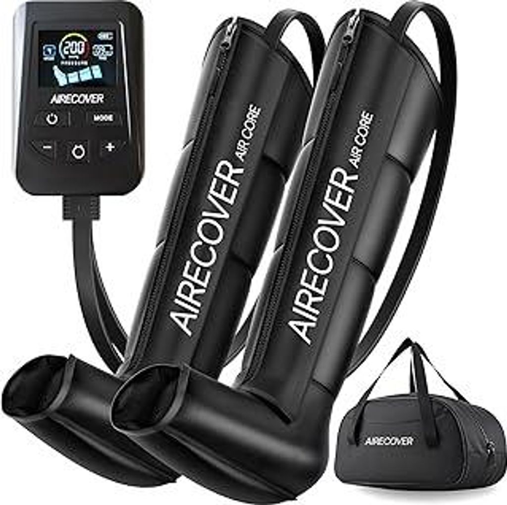 Kabellose Pressotherapie Beinmassagegerät, Recovery Boots für Lymphdrainage, müde Beine & bessere Durchblutung, gegen Wassereinlagerungen & für...