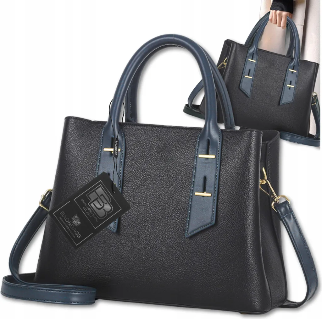Bad&Bags Borsa Ansileova Nero - Pelletteria Donna Elegante Taglia Unica