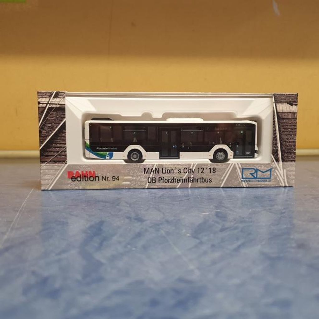 Rietze Stadtbus MAN Lion´s City 12´18 Pforzheimfährtbus Produktbild 