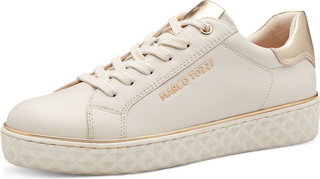 MARCO TOZZI Damen Sneaker mit Plateau Sohle und Metallic Produktbild 
