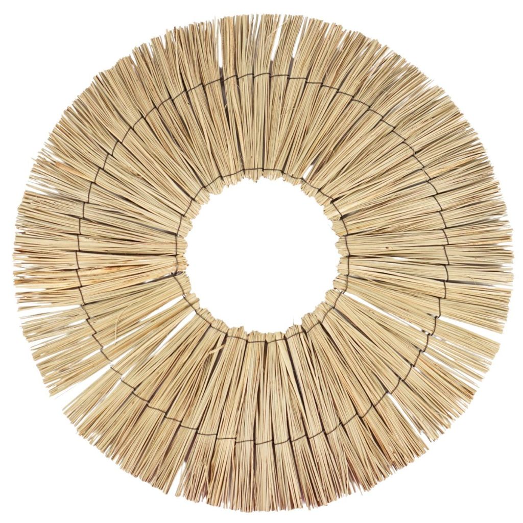 Wanddeko Boho Rattan rund 58cm - Natur Wanddekoration mit Produktbild 