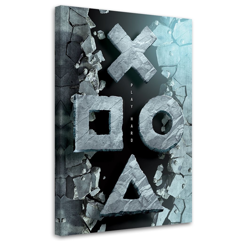 Leinwandbild Tasten für den Controller 40x60 Feeby Bunt bild für die wand bereit zum aufhängen