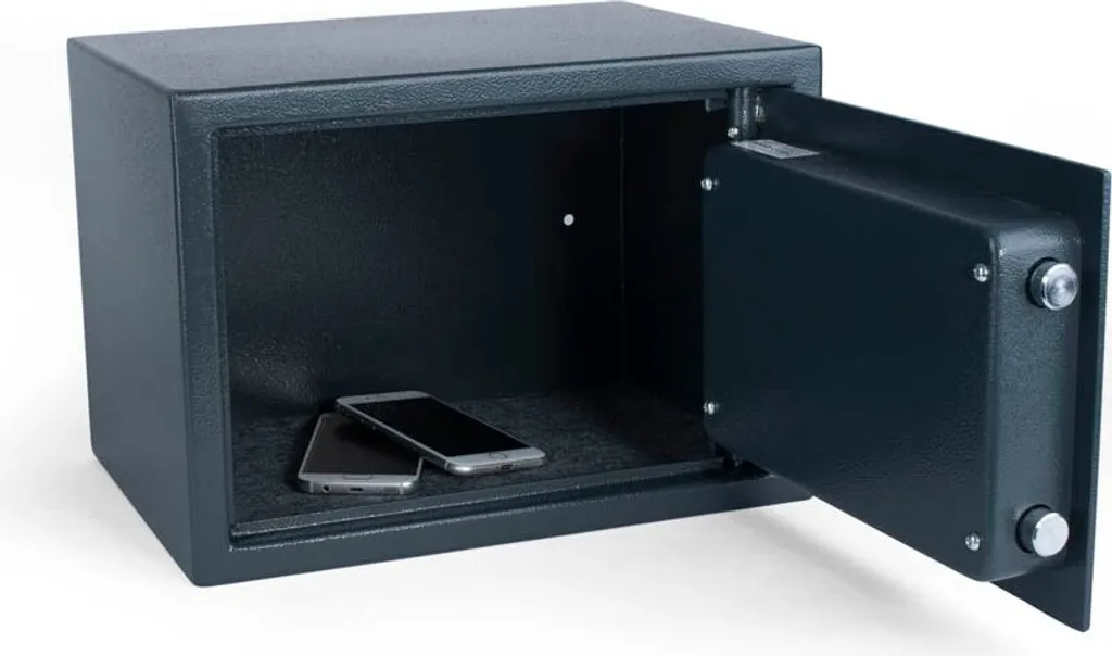 Pavo Tresor 350x250x250 mm Coffre de Sûreté en Acier avec Code Privé