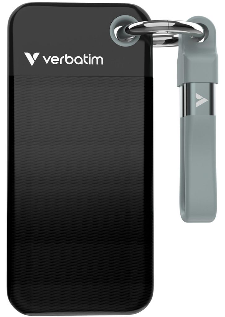 Verbatim Pocket SSD USB 3.2 1TB Black/Grey 32190 Produktbild 