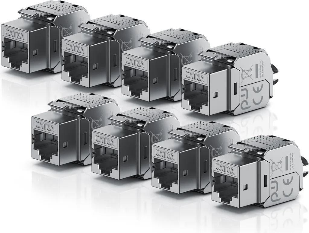 Prise Femelle RJ45 Keystone CAT 6a : Finissez vos Câbles LAN sans Pince