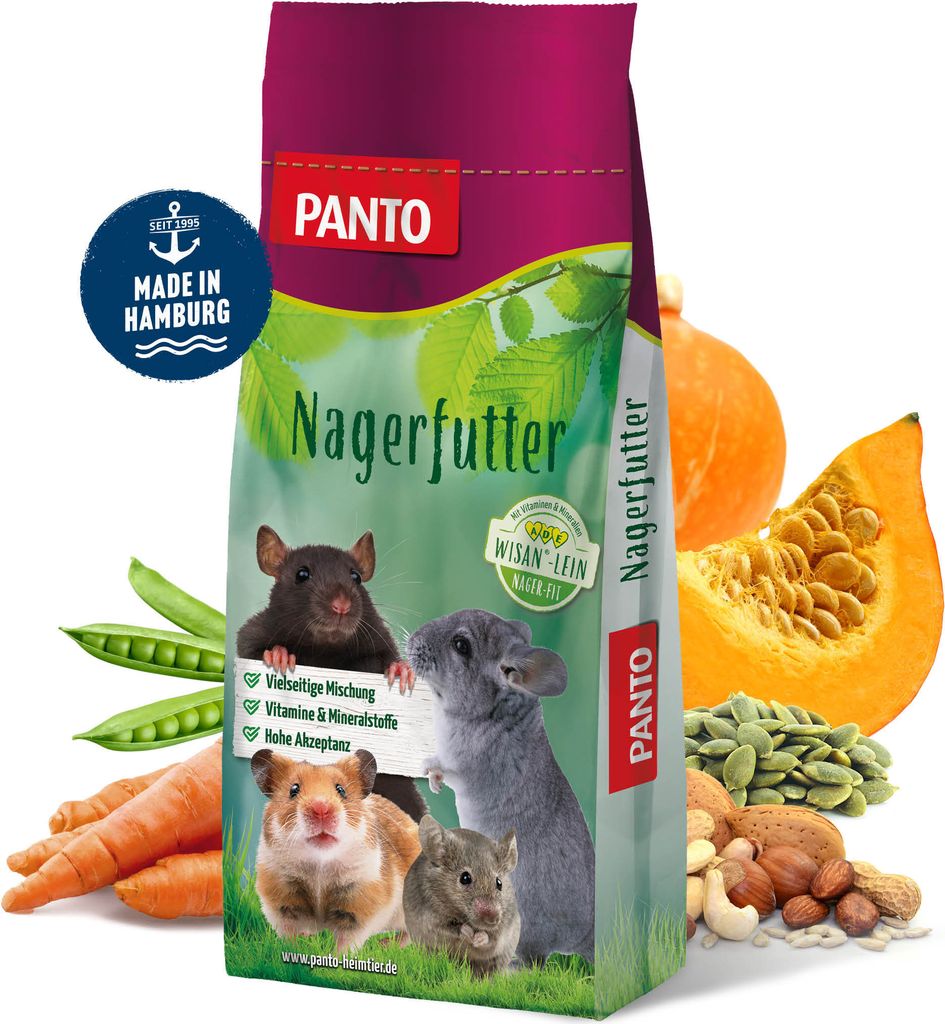 PANTO Nager Krokant Müsli mit Wisan®-Lein 20kg - Hasen, Produktbild 