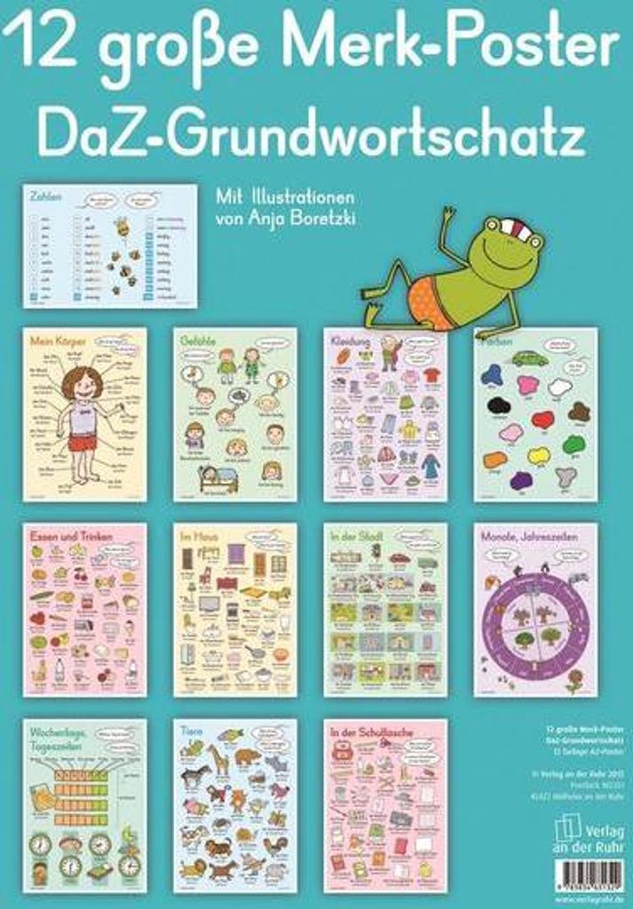 12 große Merk-Poster DaZ-Grundwortschatz