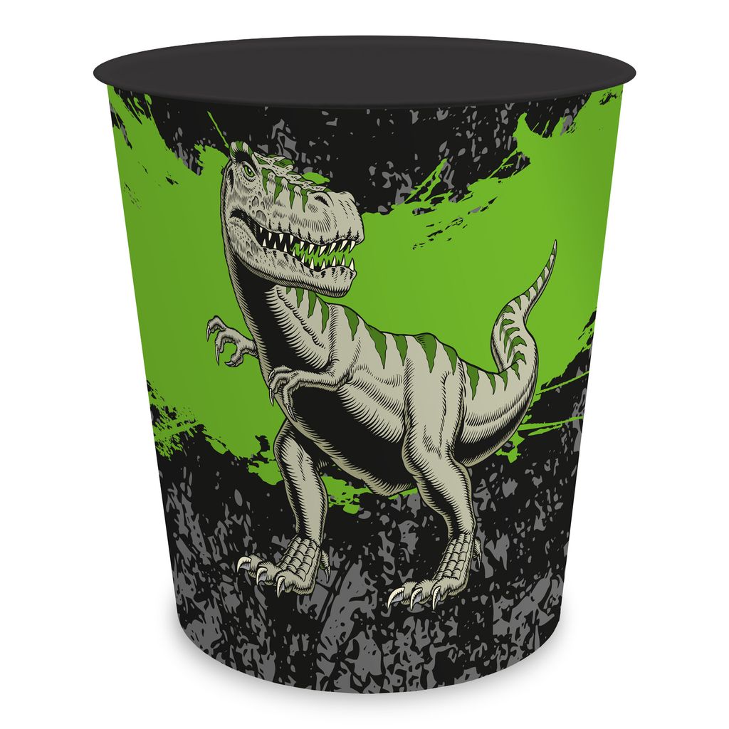 itenga Papierkorb für Kinder - Motiv T-REX Dinosaurier - Produktbild 