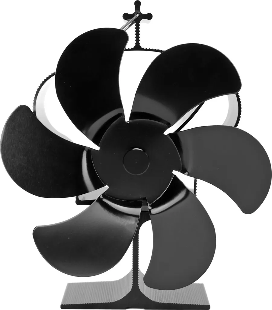 Ventilateur de Cheminée LT380 Noir à 6 Pales avec Diamètre 152 mm