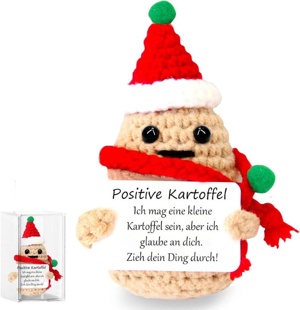 Positive Kartoffel gehäkelt – kleiner Mutmacher mit Produktbild 