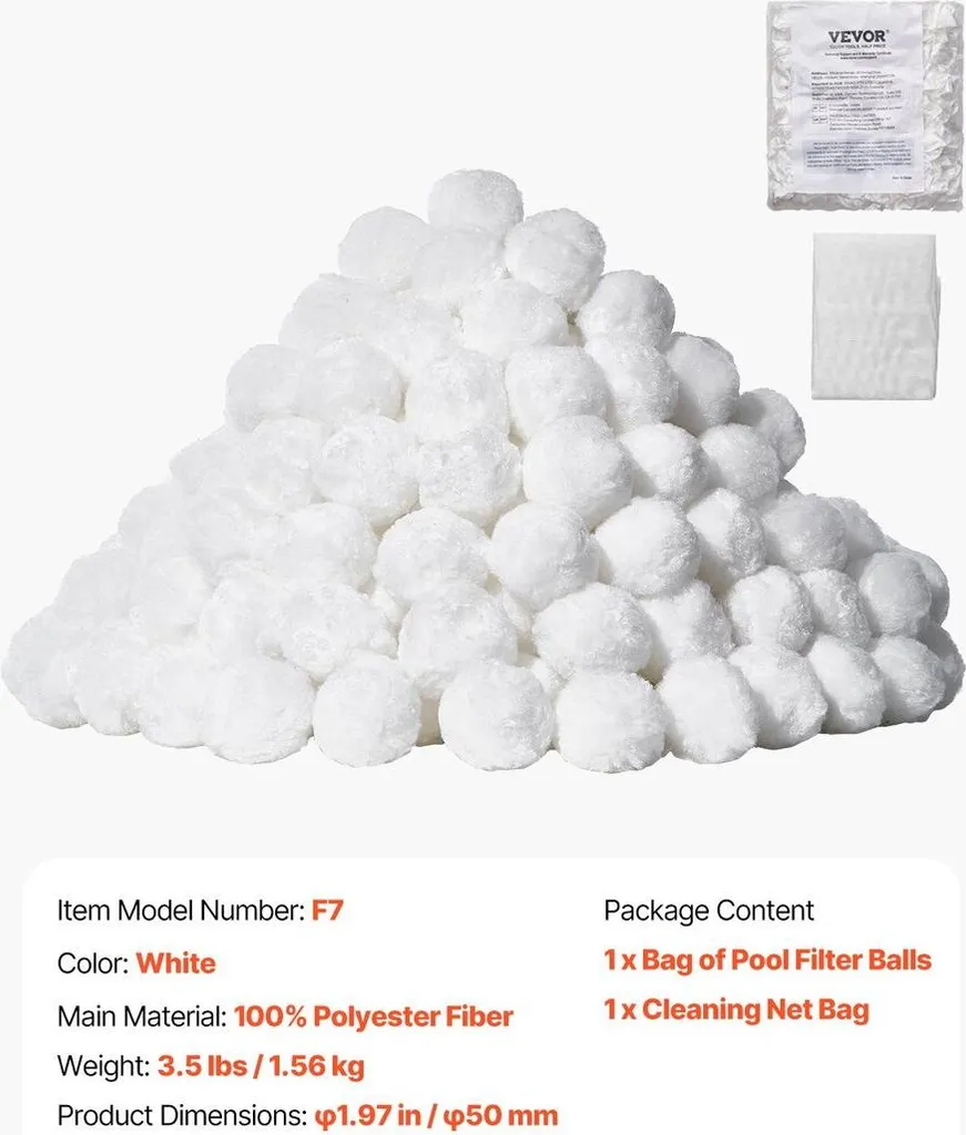 Palline Filtranti Piscina 3,5 lb Riutilizzabili - Addio Sabbia Pesante - 7
