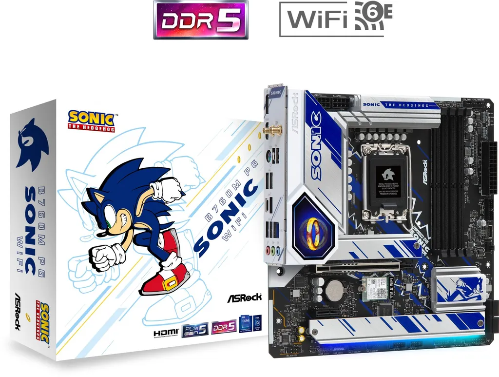 ASRock B760M PG Sonic WiFi avec Wi-Fi 6E et Ethernet 2.5G Rapide