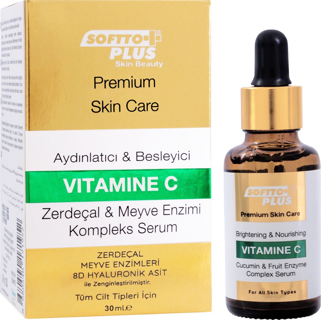Softto+Plus Brightening & Nourishing Complex Serum Vitamin C intensive Pflege