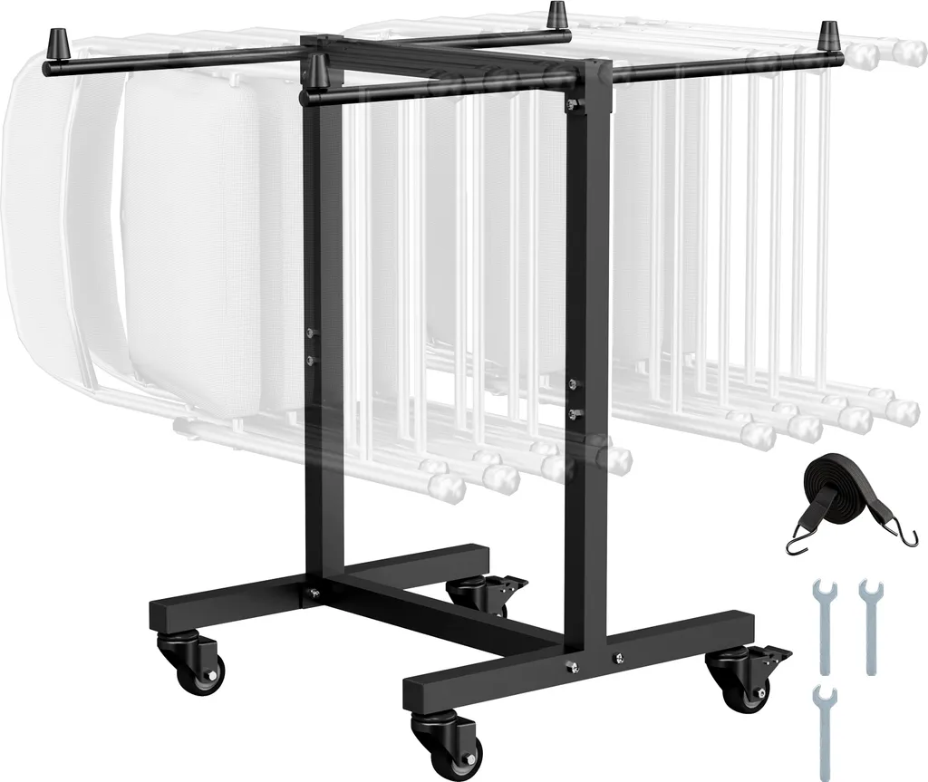 Diable pour chaises pliable - Évitez le mal de dos, transporte 90 kg facile