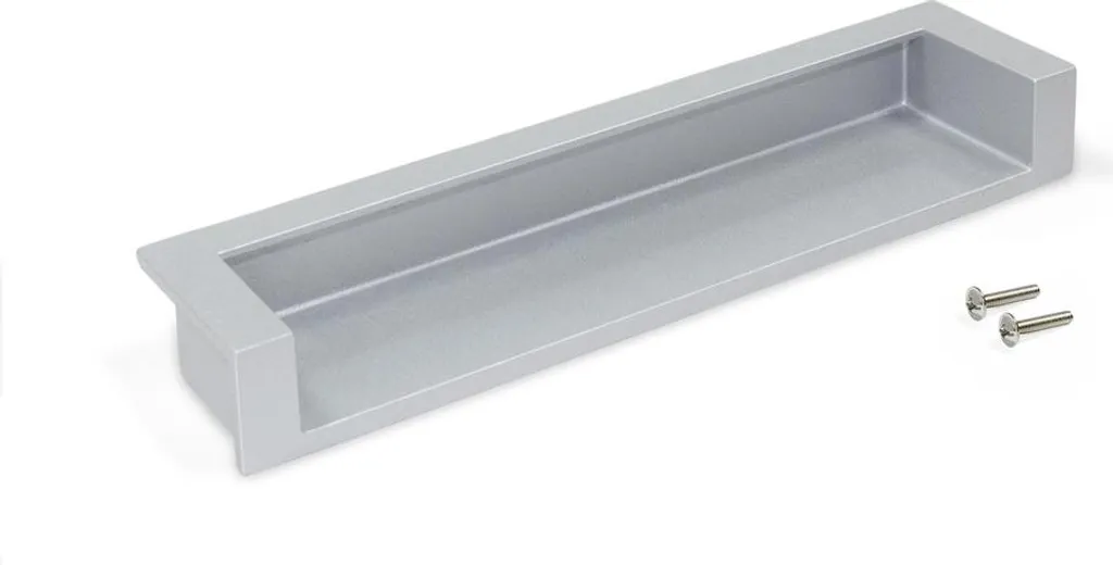 Lot de 5 poignées Bologna L190mm en aluminium anodisé mat pour meubles