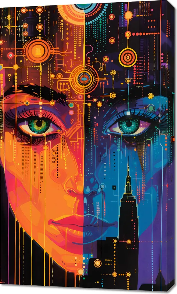 Miroir Psyché Numérique 60x100cm - Décoration Murale pour Chambre