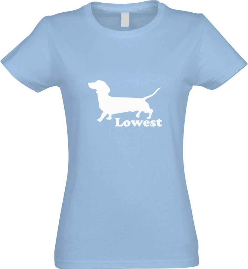 Kiwistar - T-Shirt tailliert - Damen - himmelblau - Lowest - mit Motiv Bedruckt - Funshirt Design - Sport - Freizeit - Damen - XL