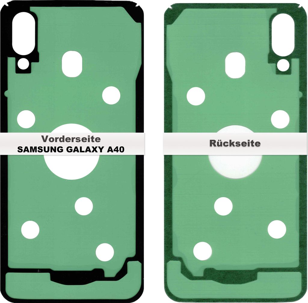 Samsung Galaxy A40 A405 Akkudeckel Klebefolie Kleber Produktbild 