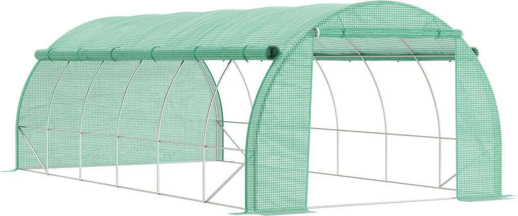 Foliengewächshaus Polytunnel 6 x 3 x 2 m begehbares Produktbild 