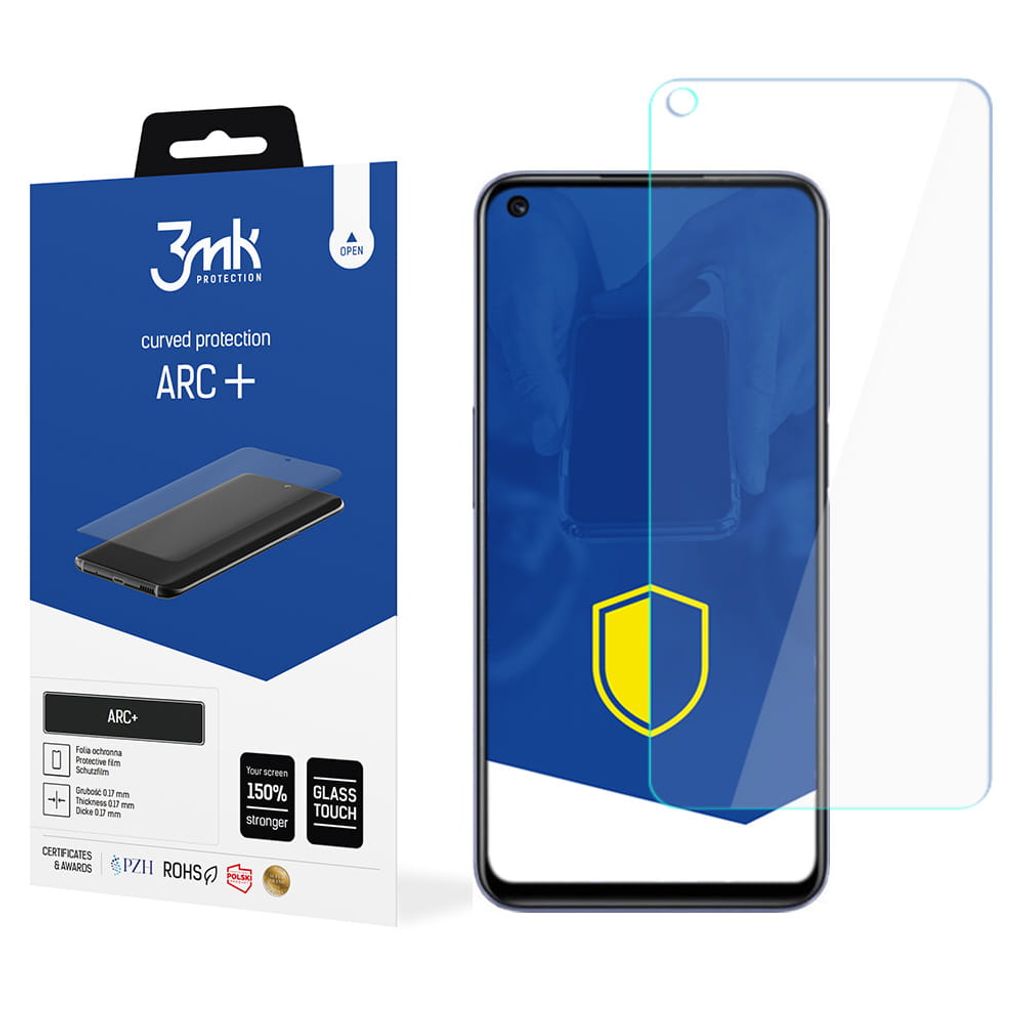 3mk Display Schutzfolie ARC+ für Realme 8s 5G 0,17mm Produktbild 