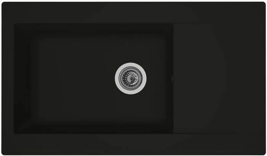 Scheda Tecnica Lavello Stradour Einna 1 Bacino 86x50 Resina Nero