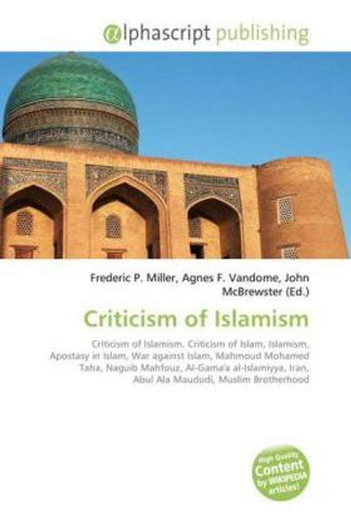 Criticism of Islamism