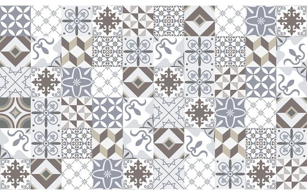 Selbstklebender Spritzschutzaufkleber - TOLOMEO TILES - 60 x 100 cm