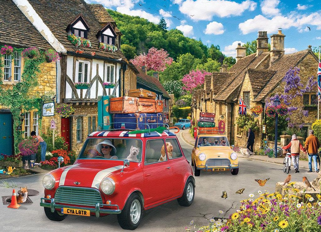 Eurographics Puzzle Mini Cooper 1000 Teile 68x48cm Nostalgie Auto