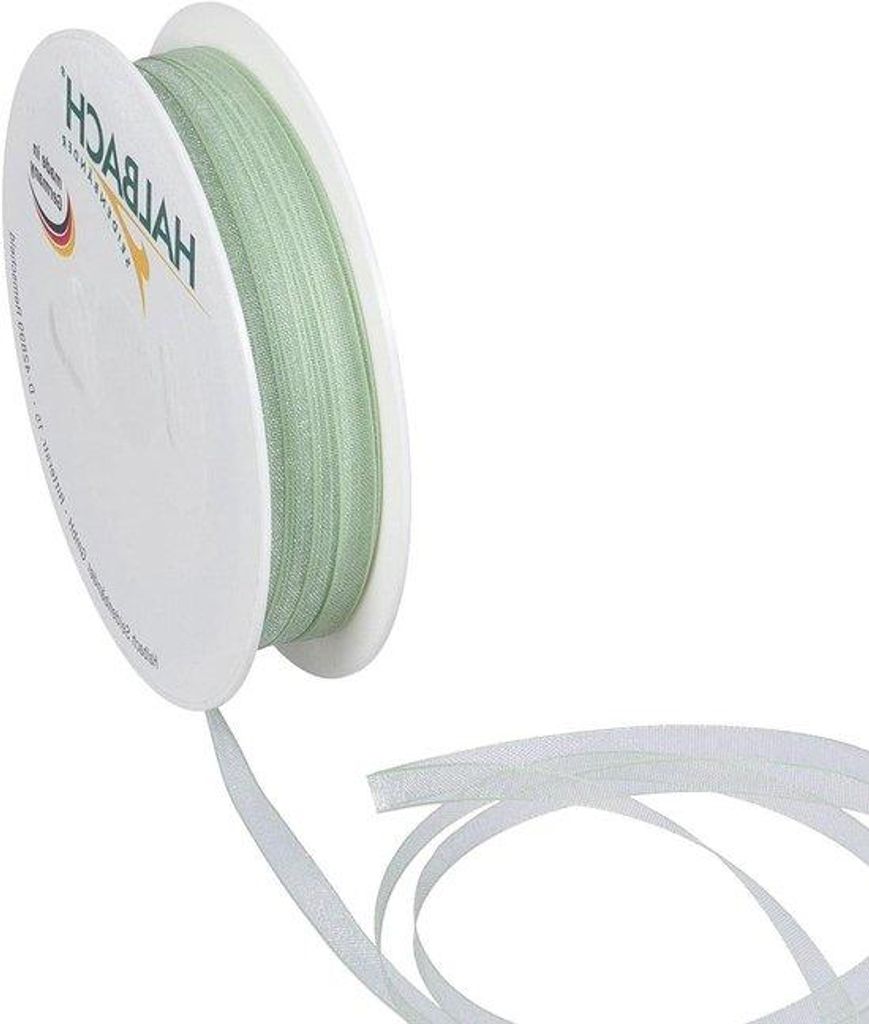 Organza-Linienband für Geschenkverpackung - - 50 Meter x 5 mm - Silbergrau