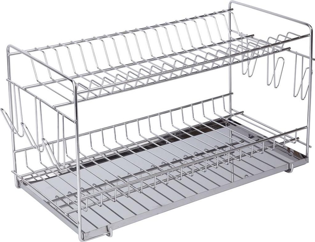 Sauvic 50 Cm Geschirr-abtropfgestell Aus Edelstahl Silber Silber One Size