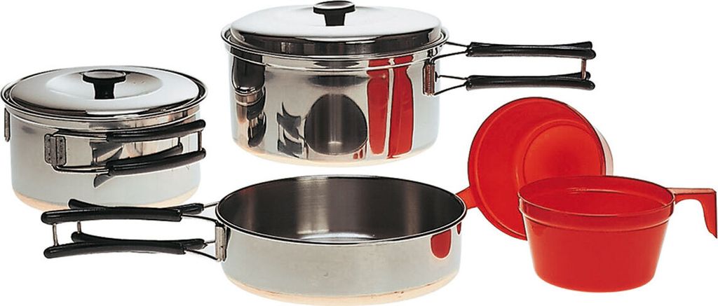 Kochgeschirr groß Edelstahl, 2 Personen Produktbild 