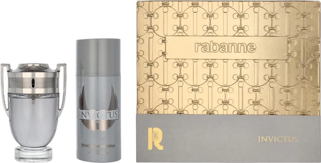 Idée Cadeau Homme Coffret Invictus Paco Rabanne Parfum et Déodorant