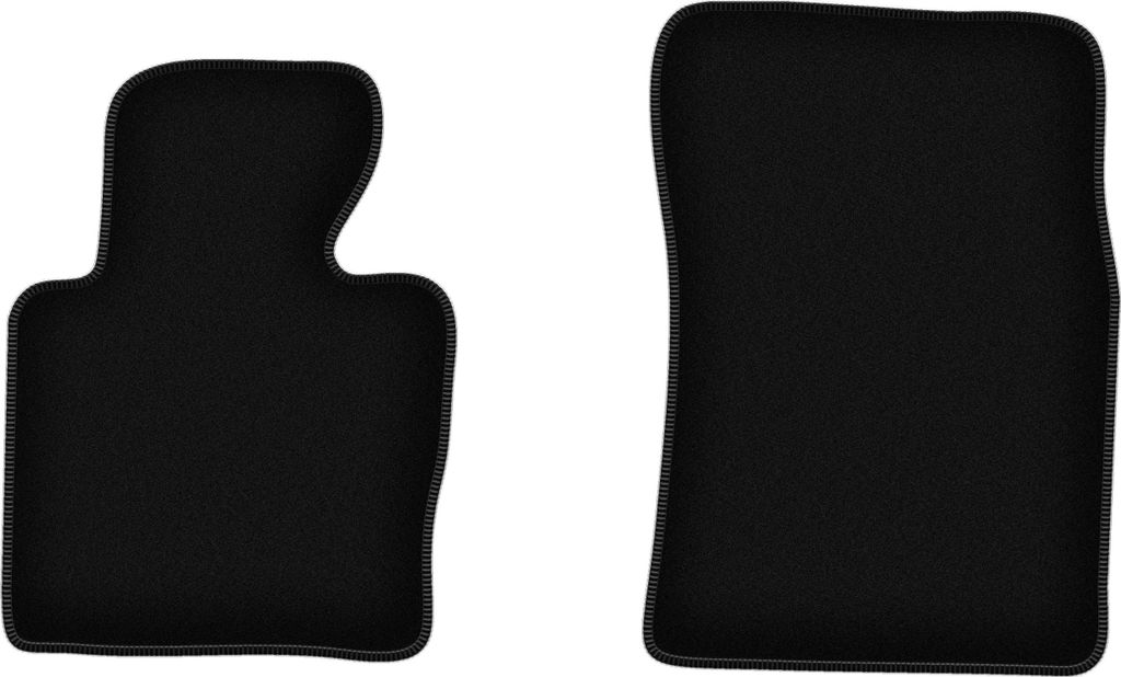 Wielganizator Velours-Autoteppiche vorne – passend für Range Rover III L322 (SUV, Bj. 2001-2012) – schwarz, passgenau, mit Befestigungen set 2...