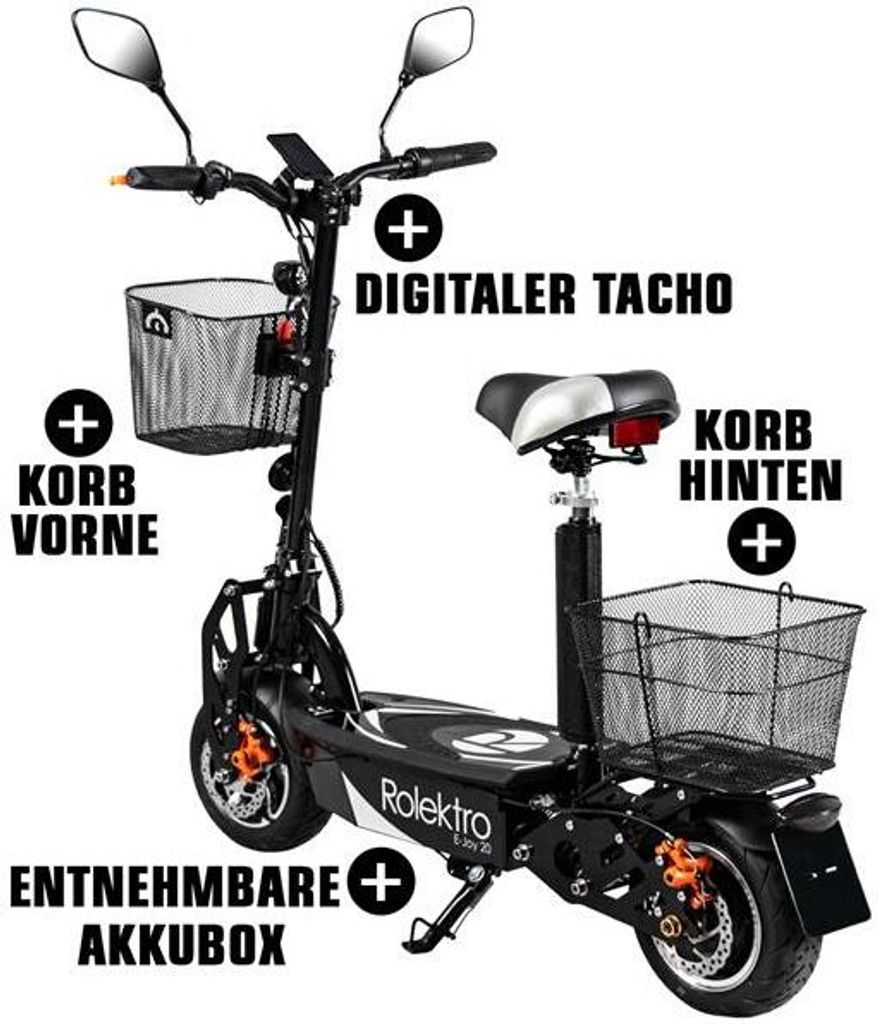 Rolektro, E-Joy 20 Lithium, Schwarz, 36V-20AH Akku, 500 Produktbild 11