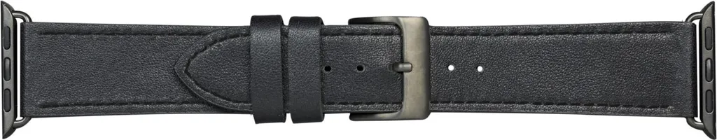 Bracelet de Montre en Cuir dbramante1928 Copenhagen Noir et Gris Chic