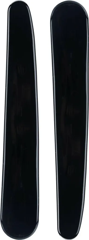 Set 2 Protezioni Paraurti Black Trim Resina Epossidica Nera Universale