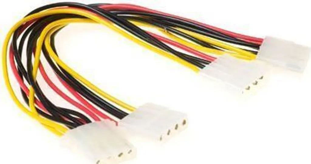 ACT AK3194 Cavo Alimentazione Molex 4-pin a 3x 5.25 Splitter 0.2m